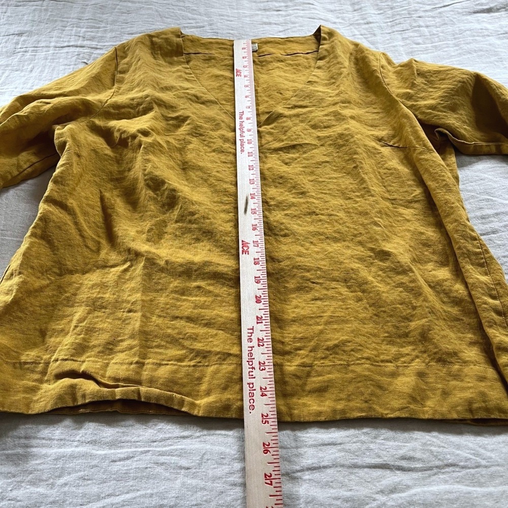 Threads by Bed Threads 100% Flax Linen Top - Picture 5 of 6